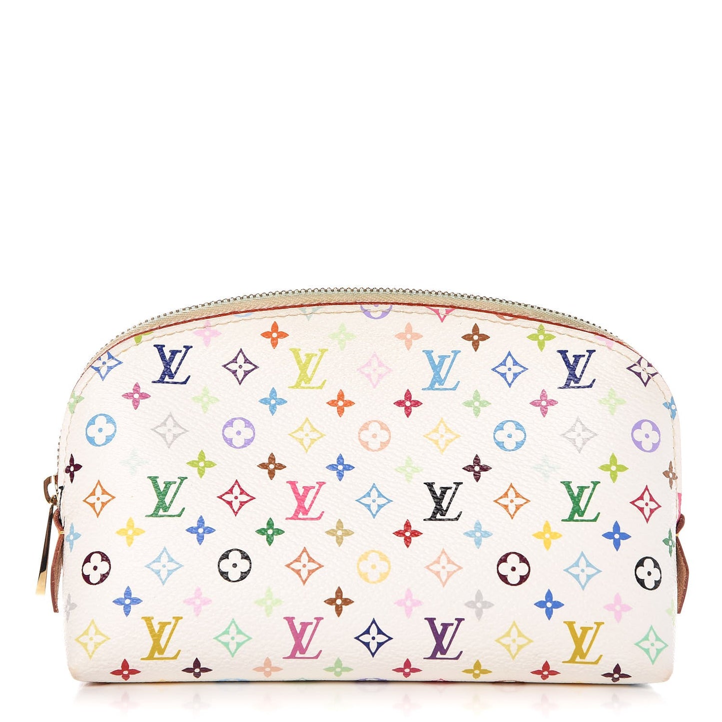 Monogram Multicolor Cosmetic Pouch White Litchi