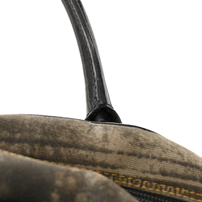 Christian Dior Denim Speedway Saddle Bowler Blue 12 of 14