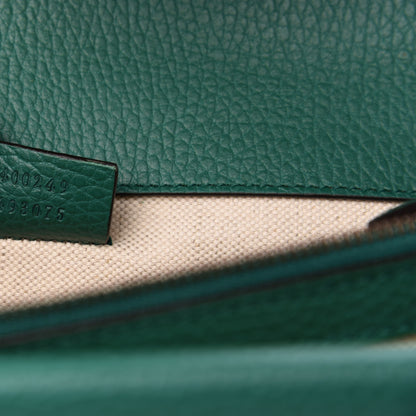 Gucci Pebbled Calfskin Small Dionysus Shoulder Bag Emerald 8 of 12
