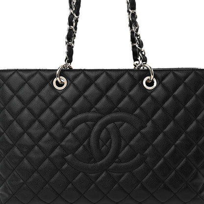 Chanel Caviar Quilted XL Grand Shopping Tote GST Black 8 of 10