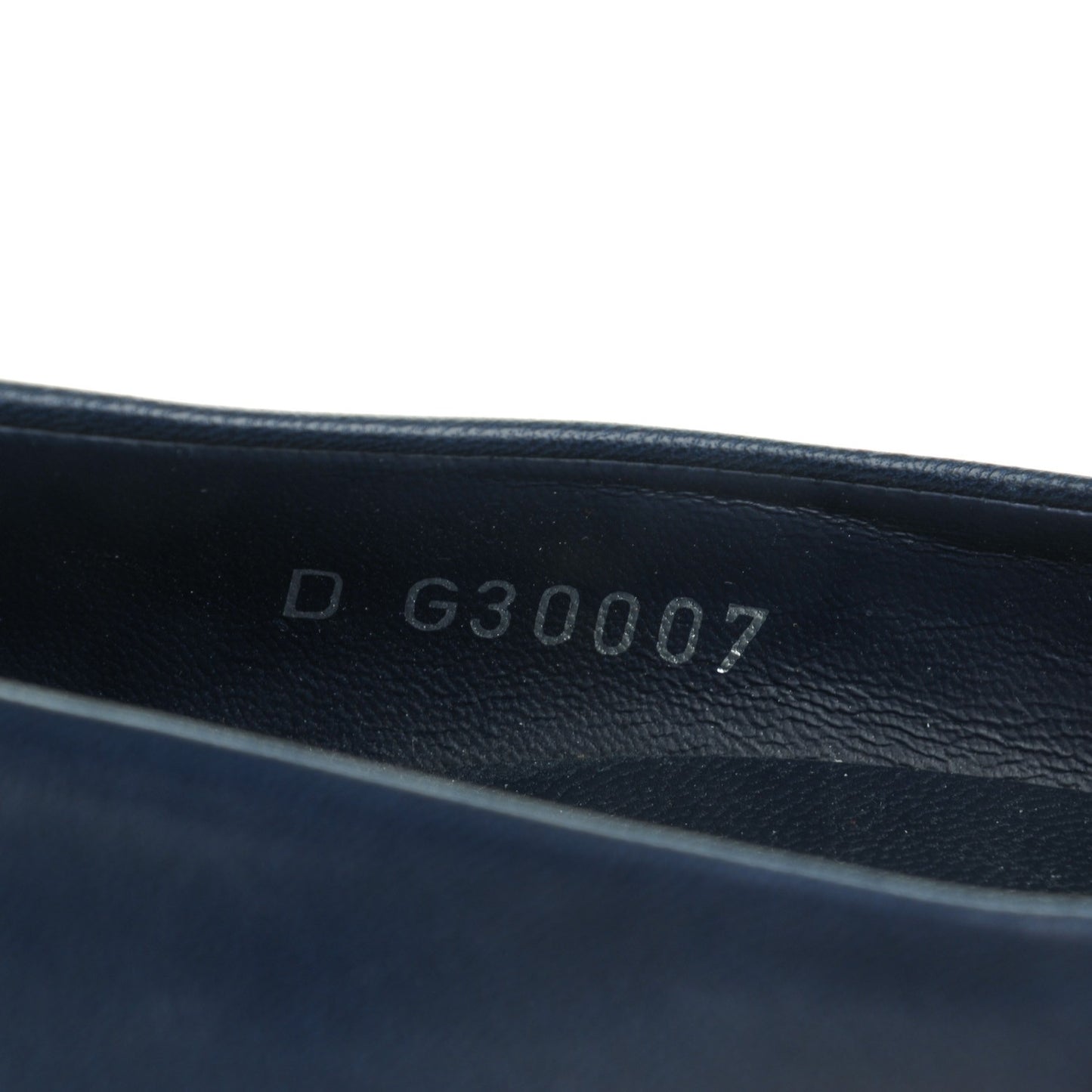 Calfskin CC Cap Toe Platform Chain Pumps 35 Navy Black