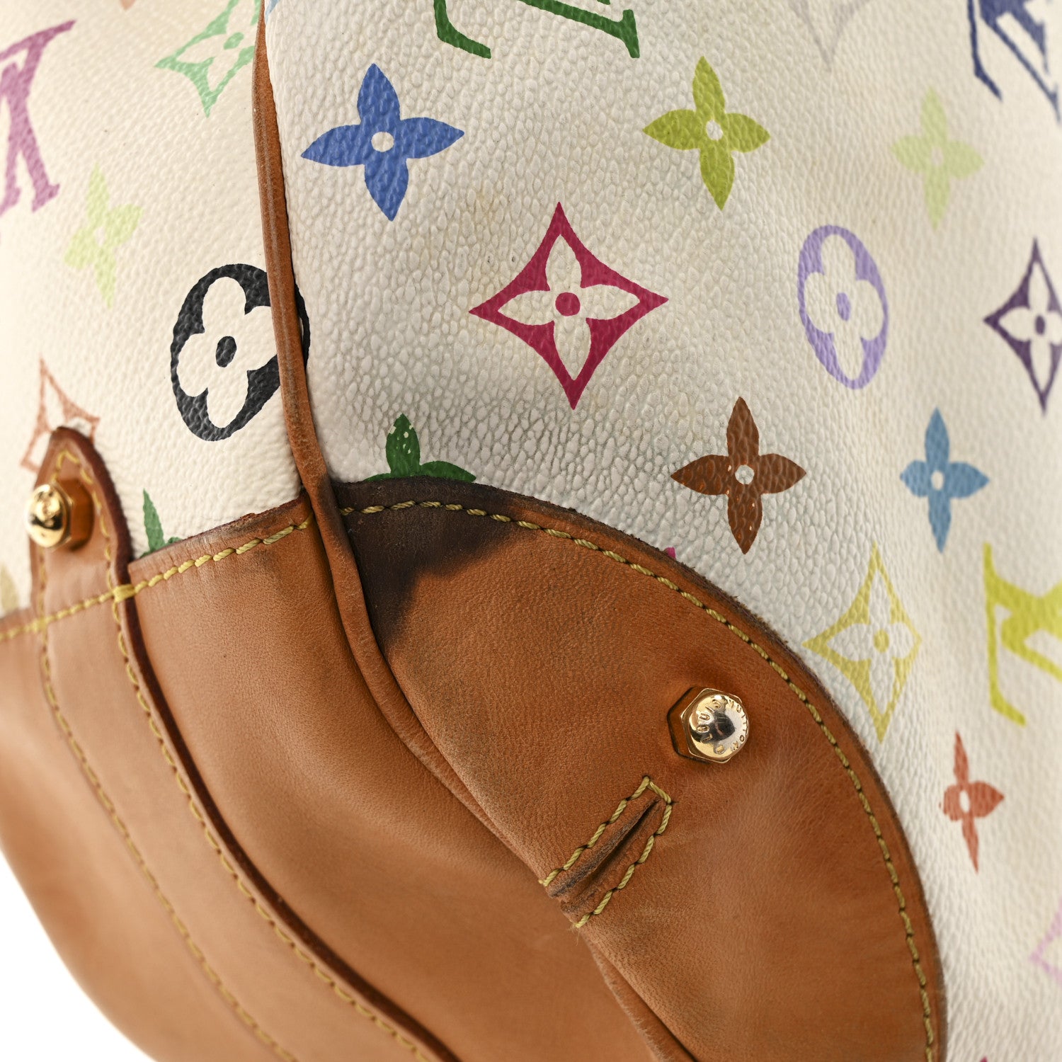 Louis Vuitton Monogram Multicolor Greta White 10 of 10