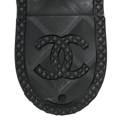 Chanel Caoutchouk CC High Boots 40 Black 7 of 10