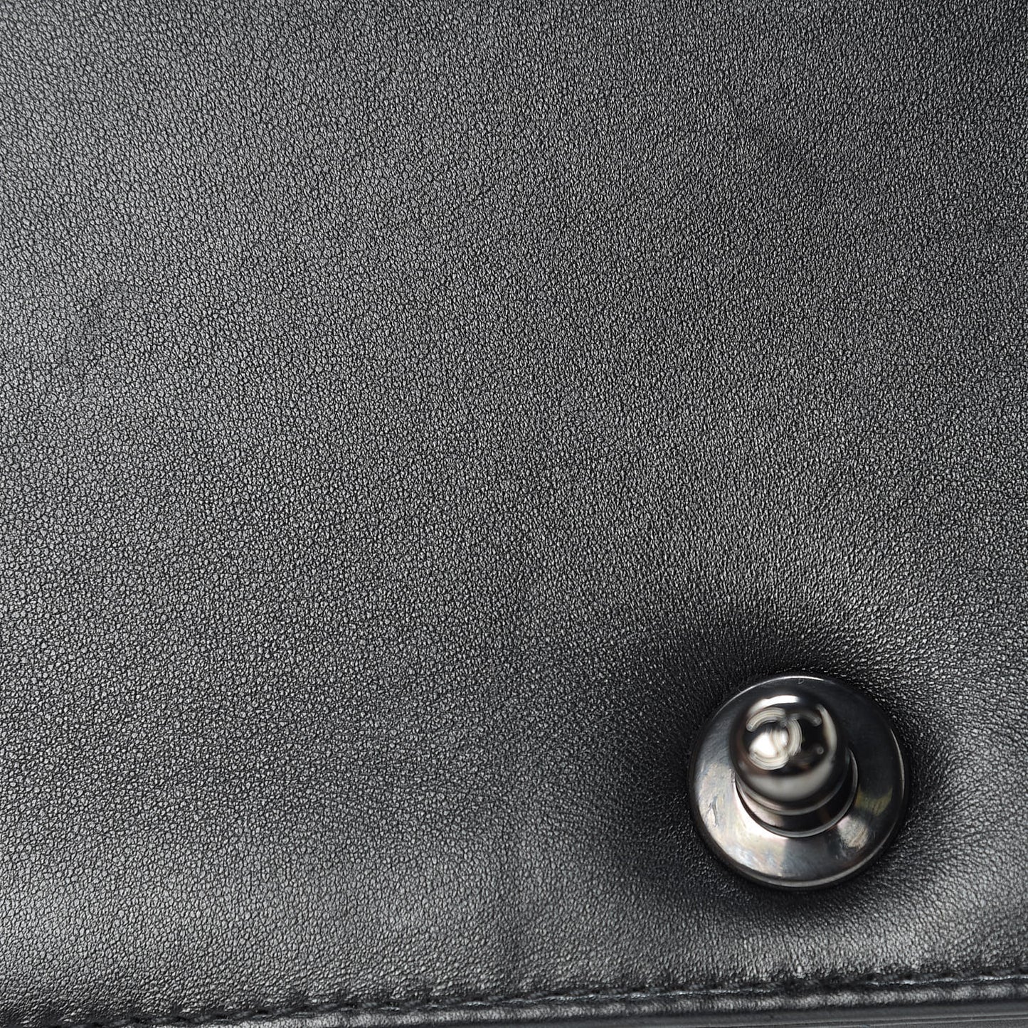 Lambskin Satin LED Metal Small Boy Flap Black