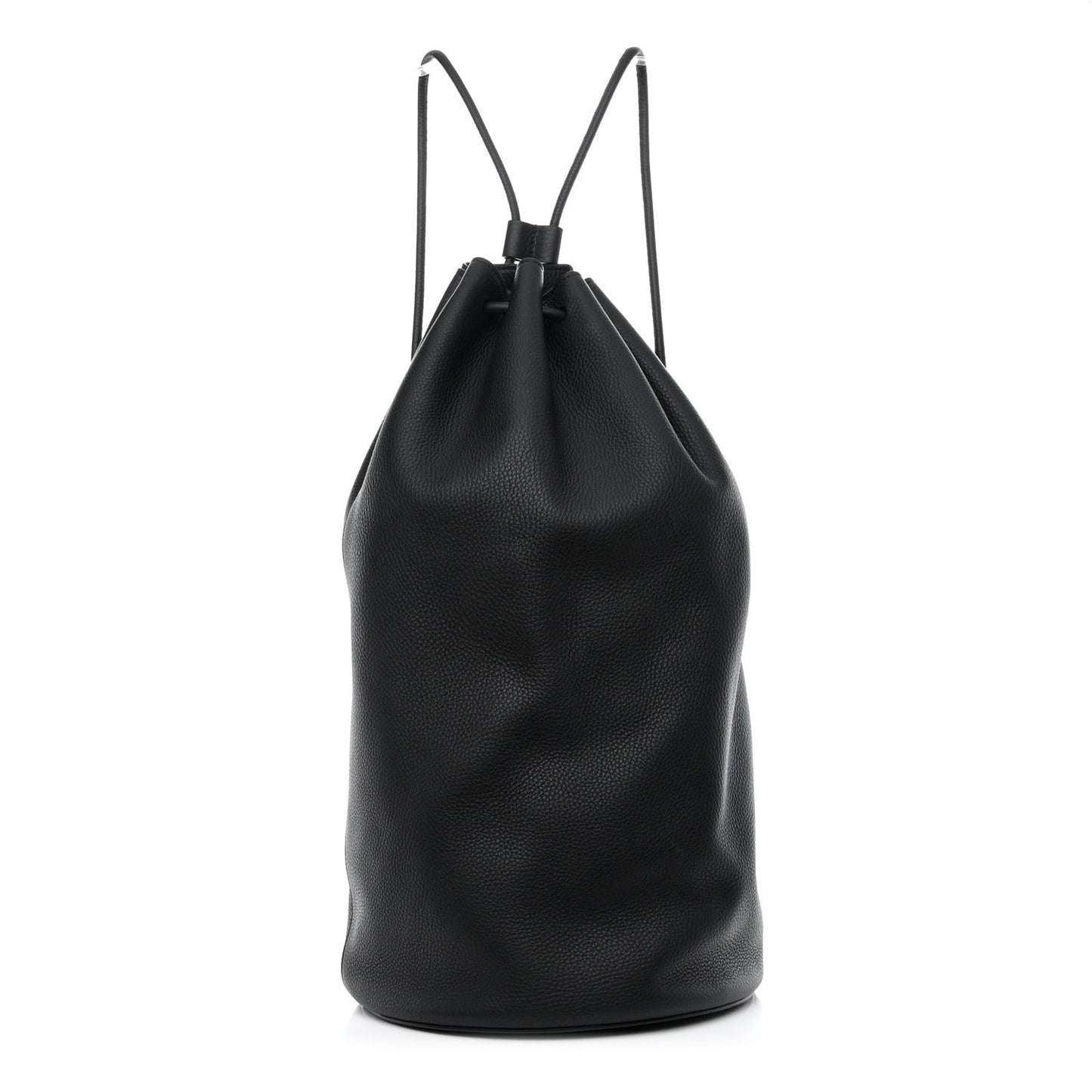 Grained Calfskin Massimo Backpack Black