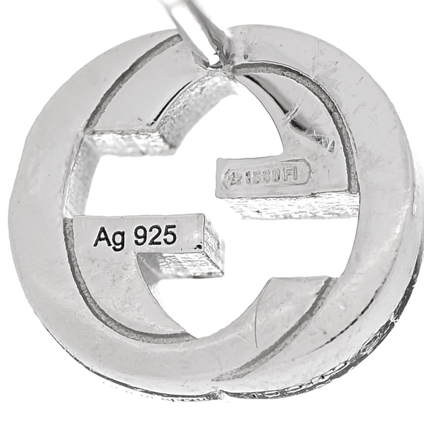 Sterling Silver Interlocking GG Stud Earrings