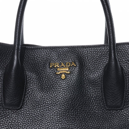 Prada Vitello Daino Tote Black 3 of 10