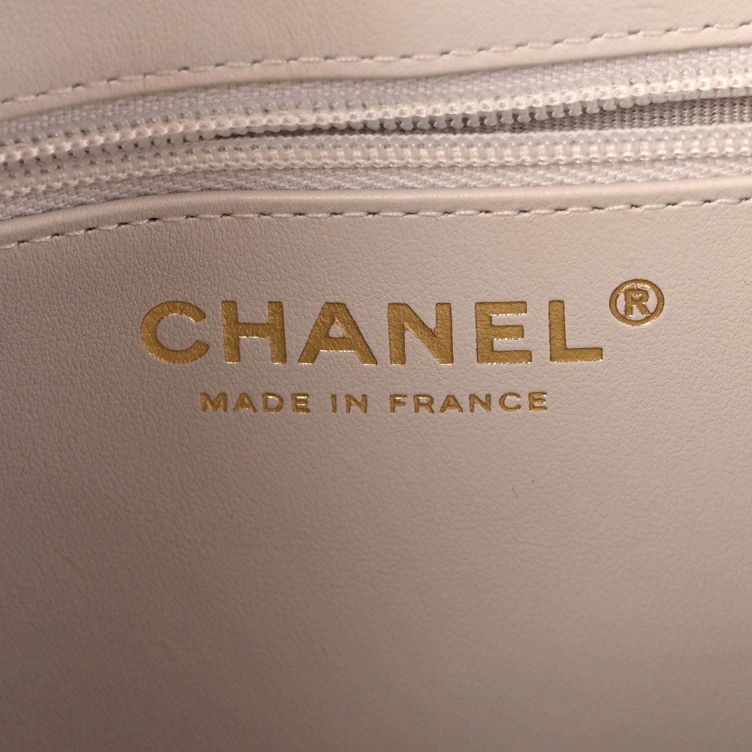 Chanel Shiny Aged Calfskin Quilted Nano Kelly Shopper Light Grey 6 of 11