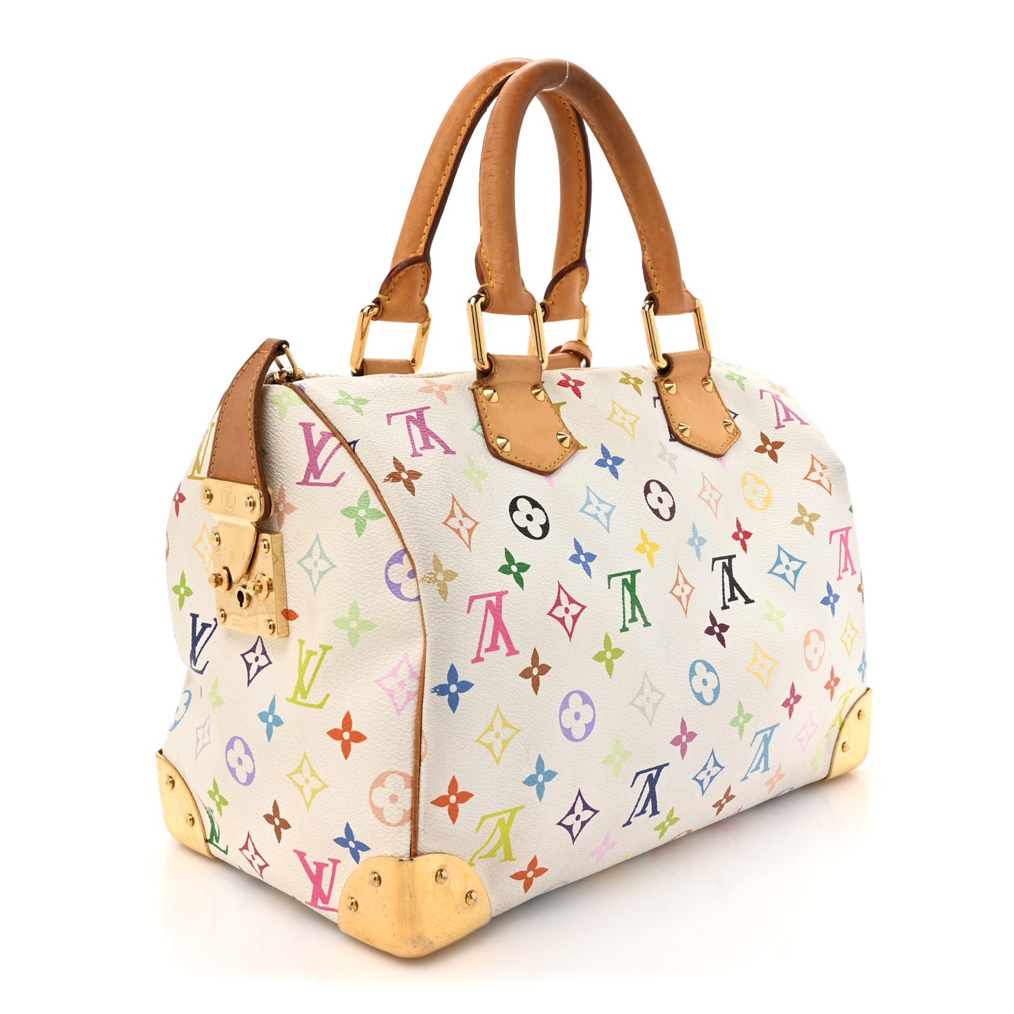 Monogram Multicolor Speedy 30 White