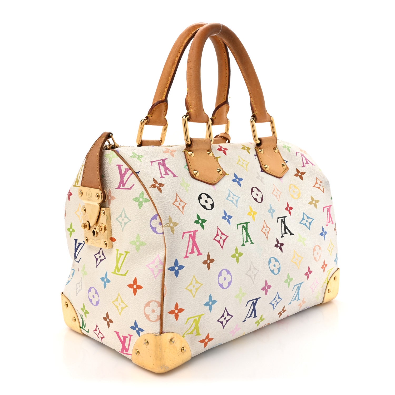 Louis Vuitton Monogram Multicolor Speedy 30 White 3 of 15