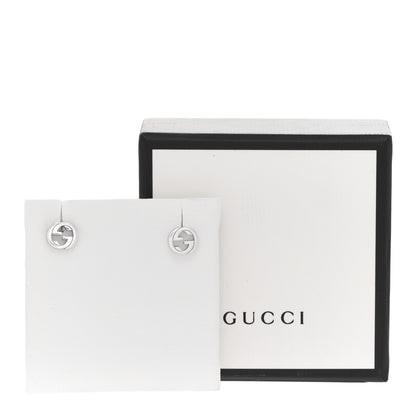 Gucci Sterling Silver Interlocking GG Stud Earrings 6 of 6
