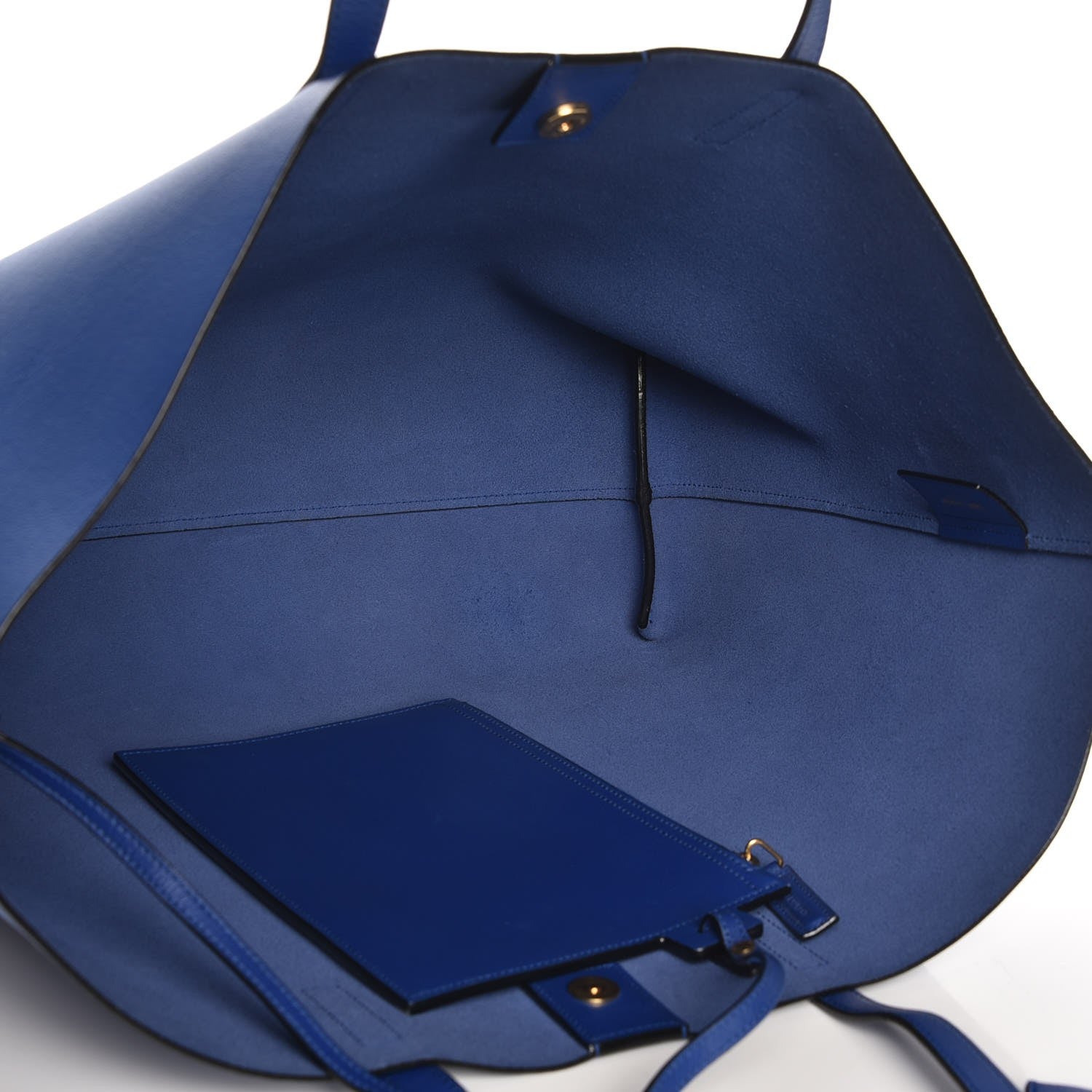 Saint Laurent Calfskin Large Shopping Tote Ultramarine 6 of 9