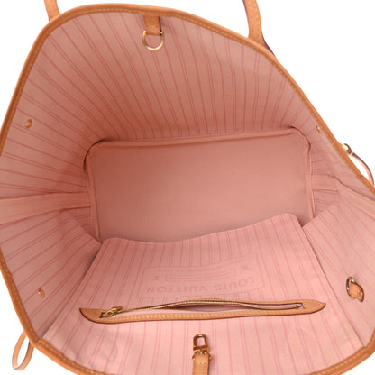Louis Vuitton Damier Azur Neo Neverfull MM Rose Ballerine 5 of 9