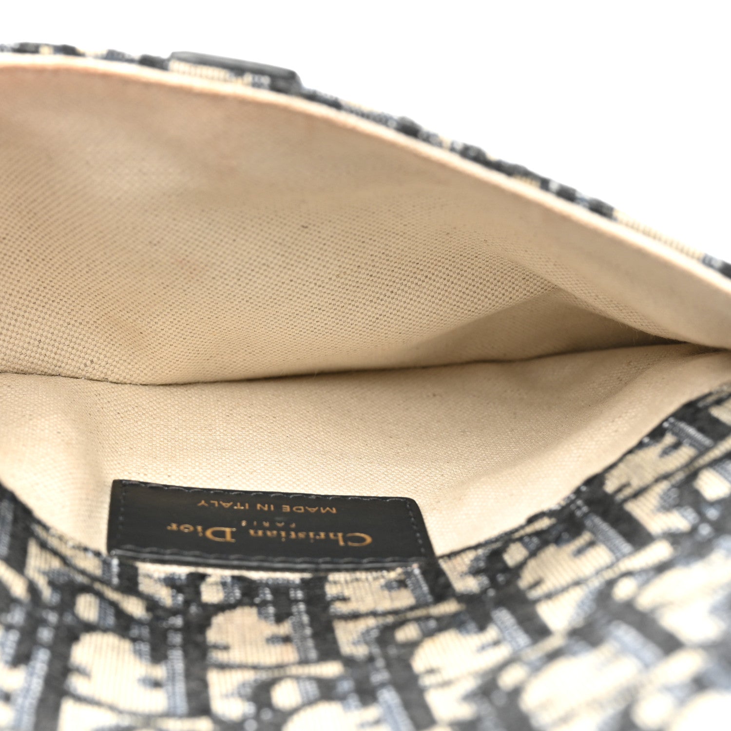 Christian Dior Oblique Saddle Belt Pouch Blue 5 of 8