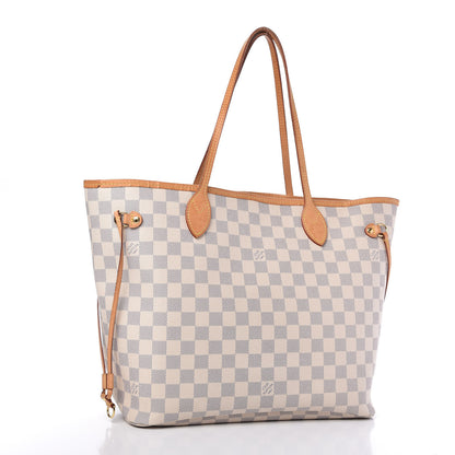 Louis Vuitton Damier Azur Neo Neverfull MM Rose Ballerine 3 of 11