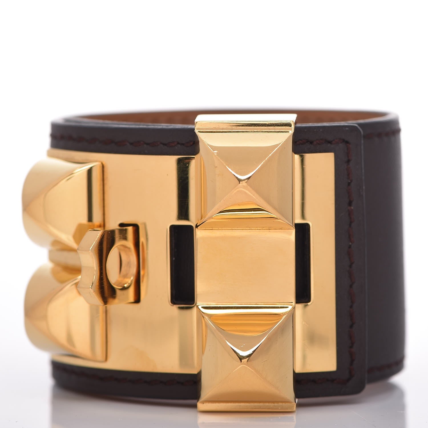 Hermes Chamonix Collier De Chien CDC Bracelet S Chocolate 3 of 7