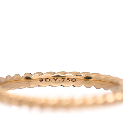 David Yurman 18K Yellow Gold 2mm Cable Classics Band Ring 48 4.5 4 of 5