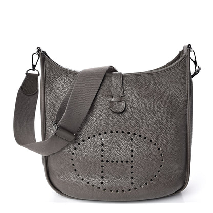 Hermes Taurillon Clemence Evelyne III GM Etain 1 of 14