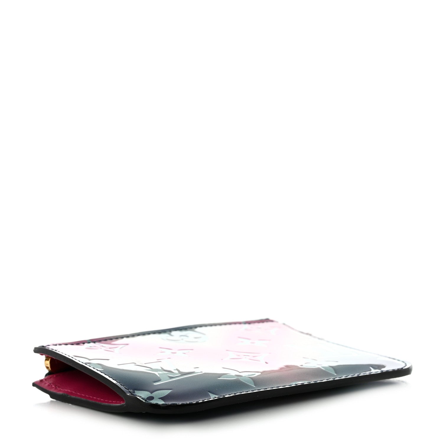 Louis Vuitton Metallic Vernis Degrade Key Pouch Blue Pink 4 of 8