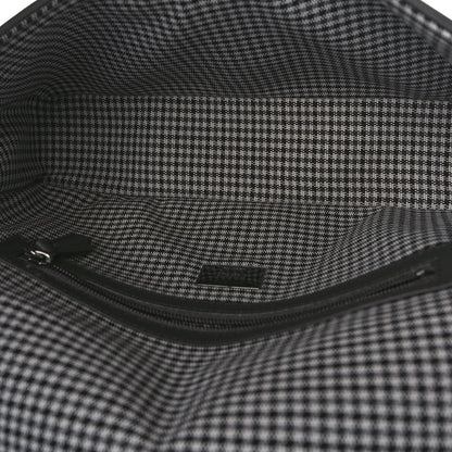 Fendi Wool Vitello King Houndstooth FF Embroidered Baguette Grigio Anthracite 5 of 8