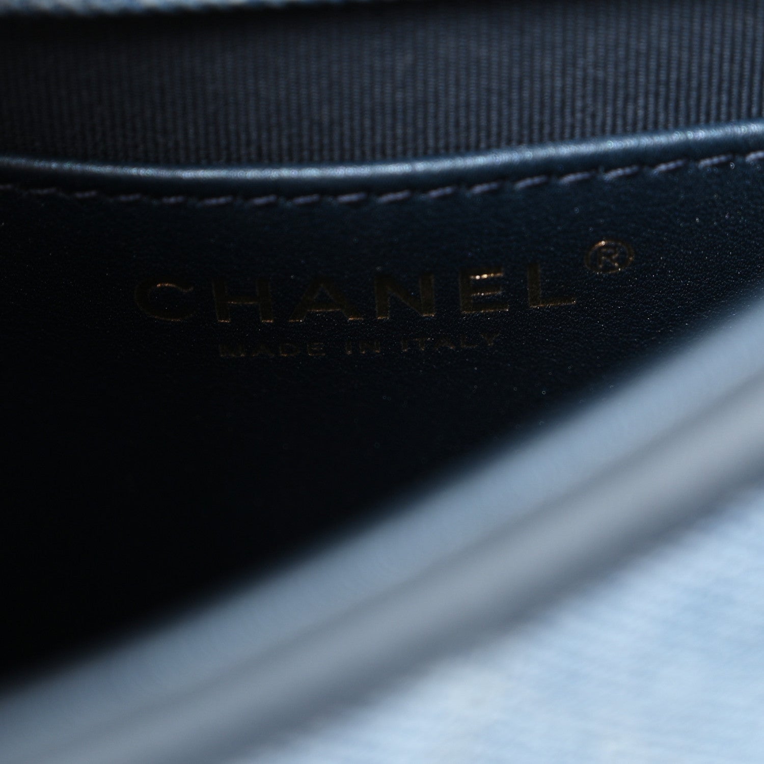 Chanel Washed Denim Quilted Small Messenger Flap Blue 6 of 11
