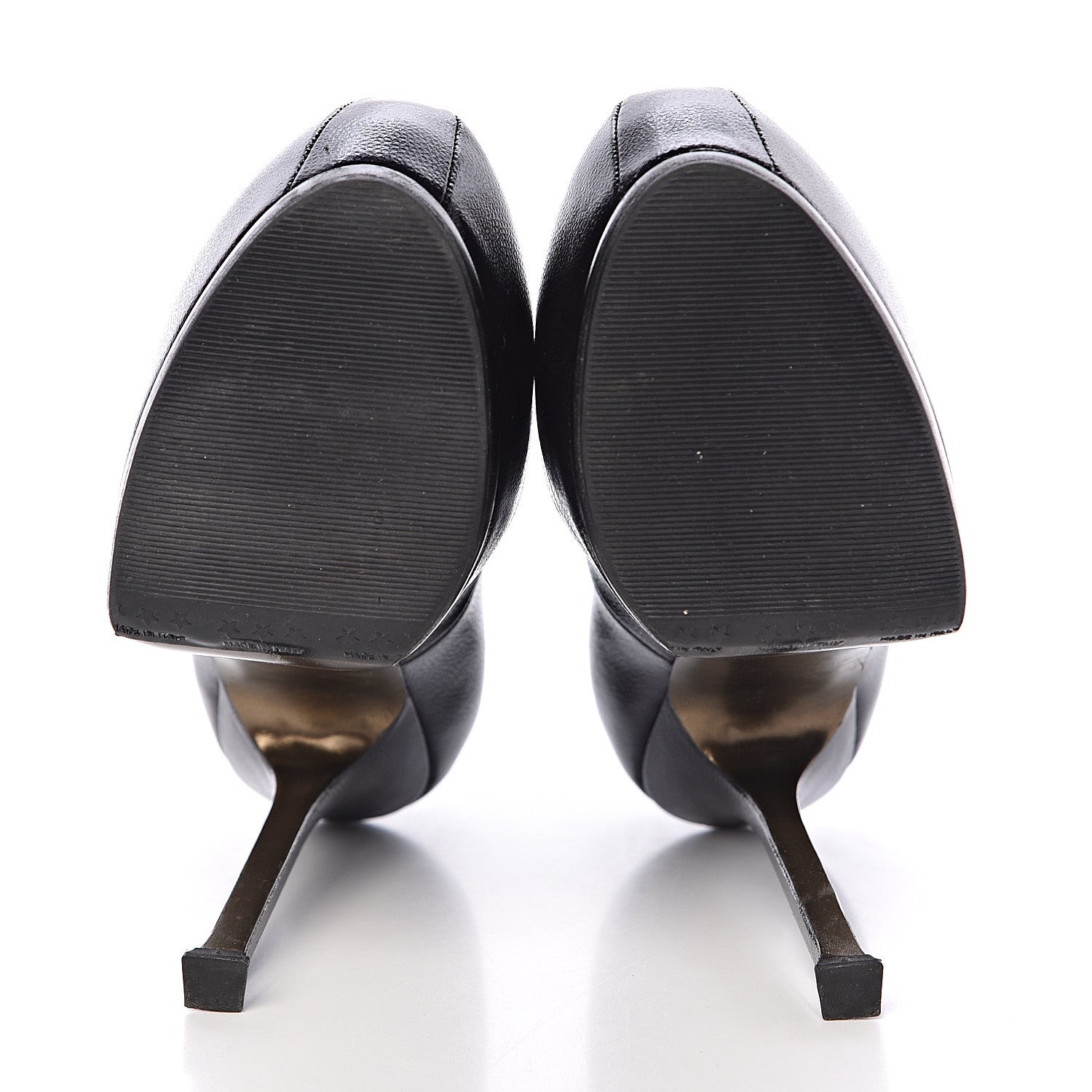 Saint Laurent Vernigolf Tribtoo 105 Platform Pumps 37 Black 5 of 12