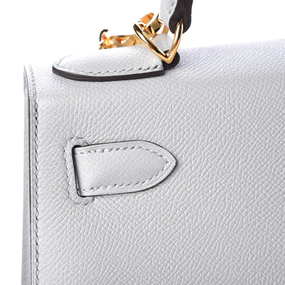 Hermes Epsom Kelly Sellier 28 Bleu Glacier 10 of 36