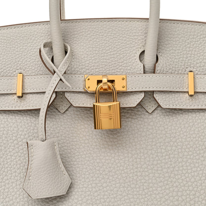 Hermes Togo Birkin 25 Gris Pale 8 of 11