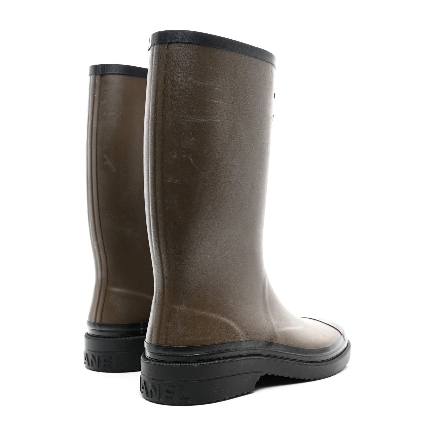 Caoutchouk CC High Boots 40 Khaki Black