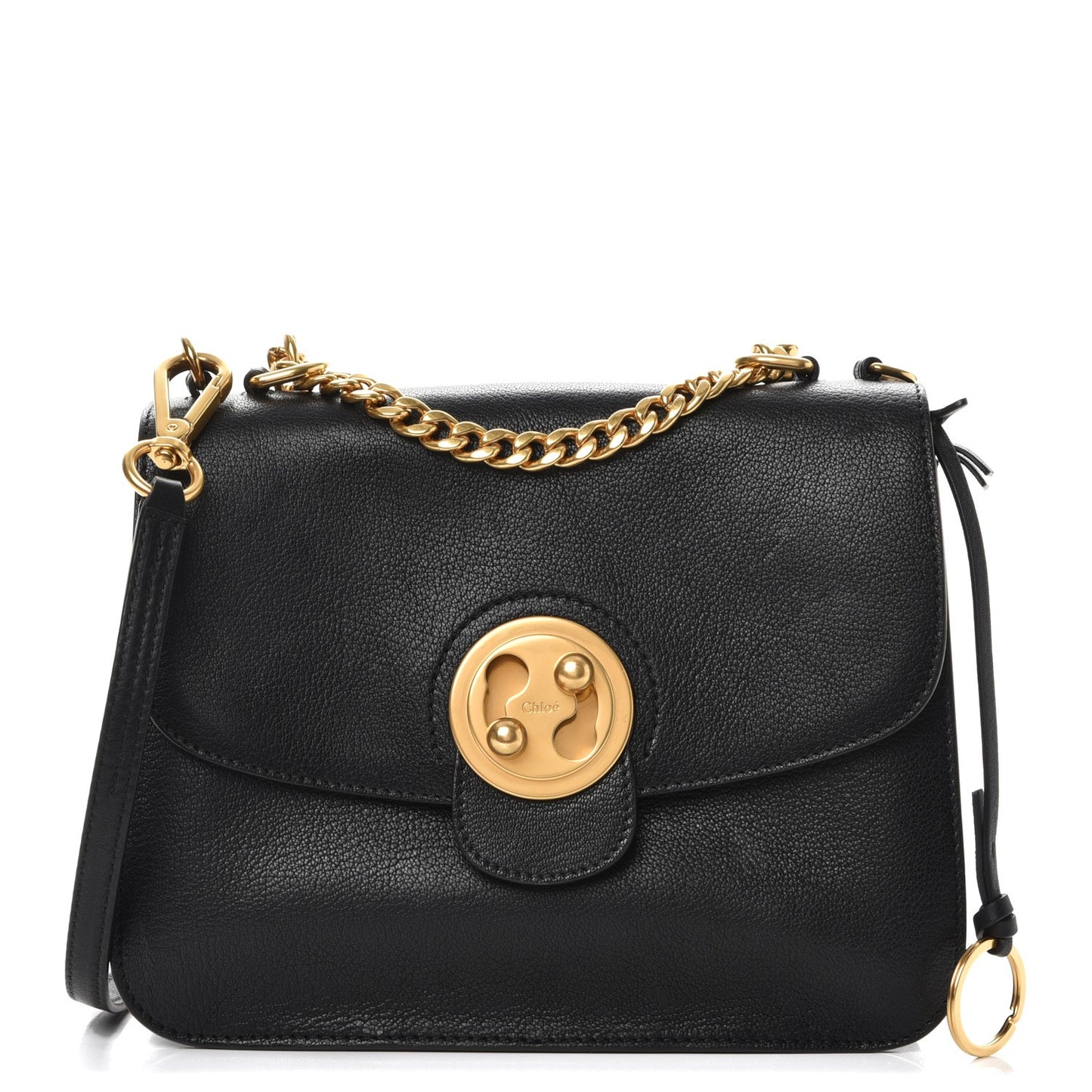 Goatskin Medium Mily Shoulder Bag Black