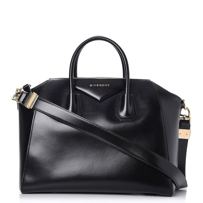 Givenchy Shiny Lord Calfskin Medium Antigona Black 1 of 7