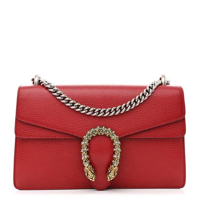 Gucci Dollar Calfskin Swarovski Crystal Small Dionysus Shoulder Bag Hibiscus Red 1 of 11