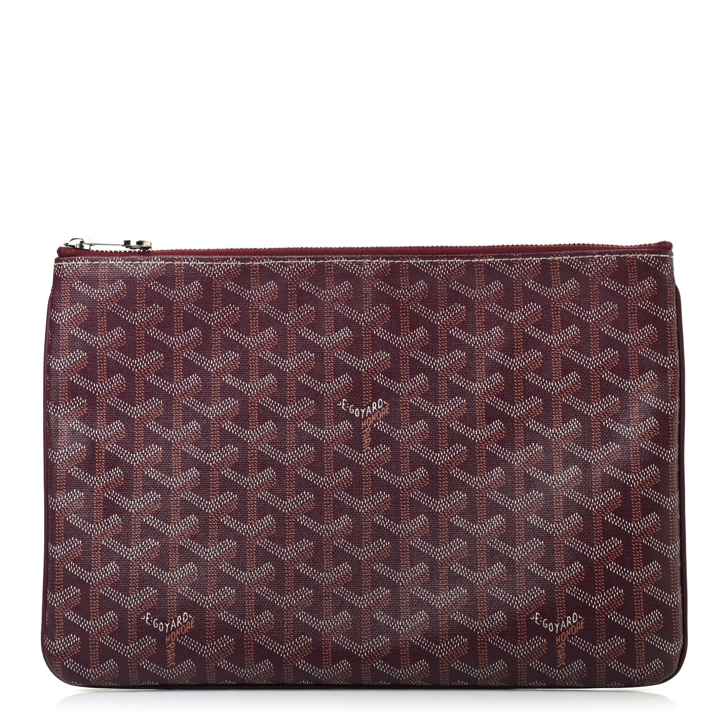 Goyard Goyardine Senat Pochette MM Burgundy 1 of 6