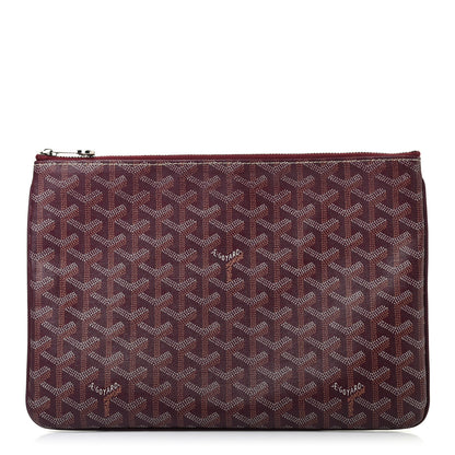 Goyard Goyardine Senat Pochette MM Burgundy 1 of 6