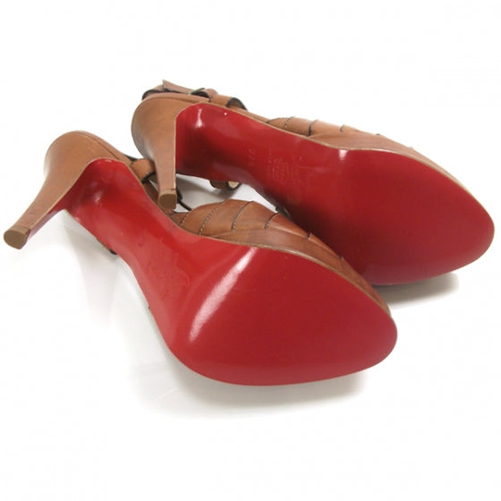Christian Louboutin Leather City Girl Platform Sandals 37.5 5 of 7