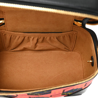 MCM Jacquard Cubic Monogram Rockstar Small Vanity Case Multicolor 4 of 5