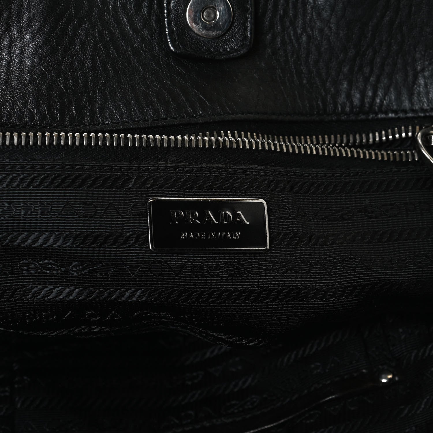 Prada Tessuto Nylon Gaufre Tote Black 6 of 13
