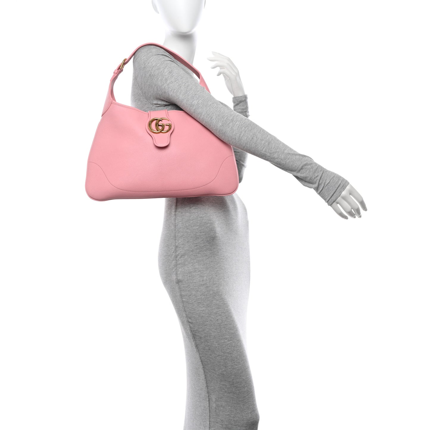 Goatskin Medium Aphrodite Shoulder Bag Wild Rose