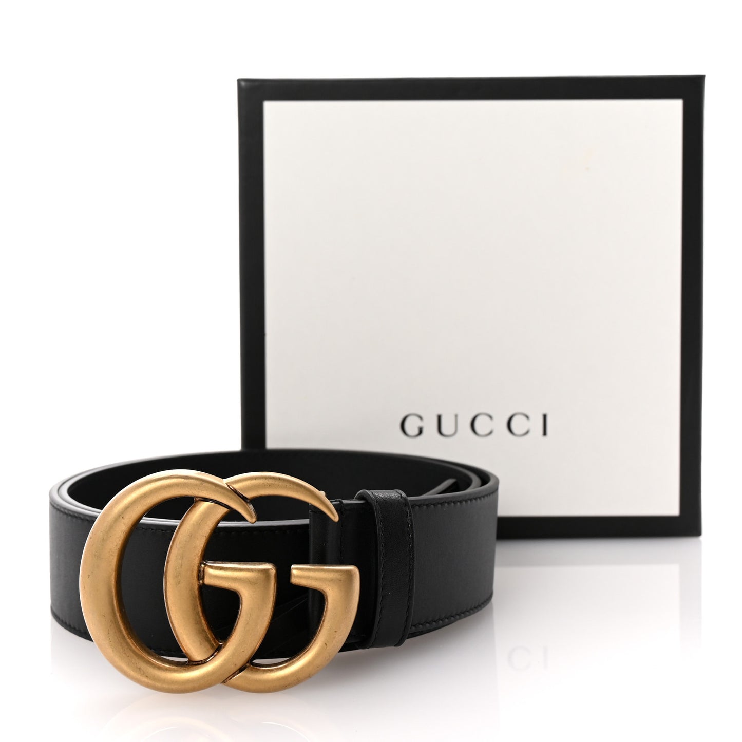 Calfskin Double G 40mm Belt 85 34 Black
