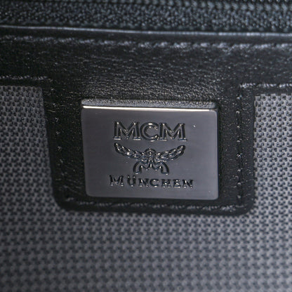 MCM Visetos Small Side Stud Stark Backpack Black 6 of 11