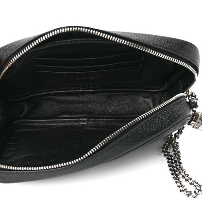 Saint Laurent Grain De Poudre Matelasse Monogram Mini Lou Camera Bag Black 5 of 12