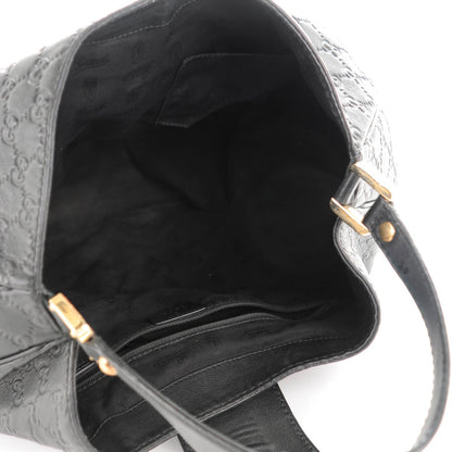 Gucci Guccissima Large New Ladies Web Hobo Black 5 of 7