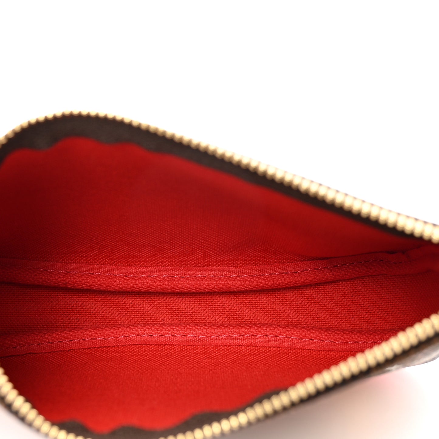 Damier Ebene 2019 Christmas Animation Mini Pochette Accessories Red