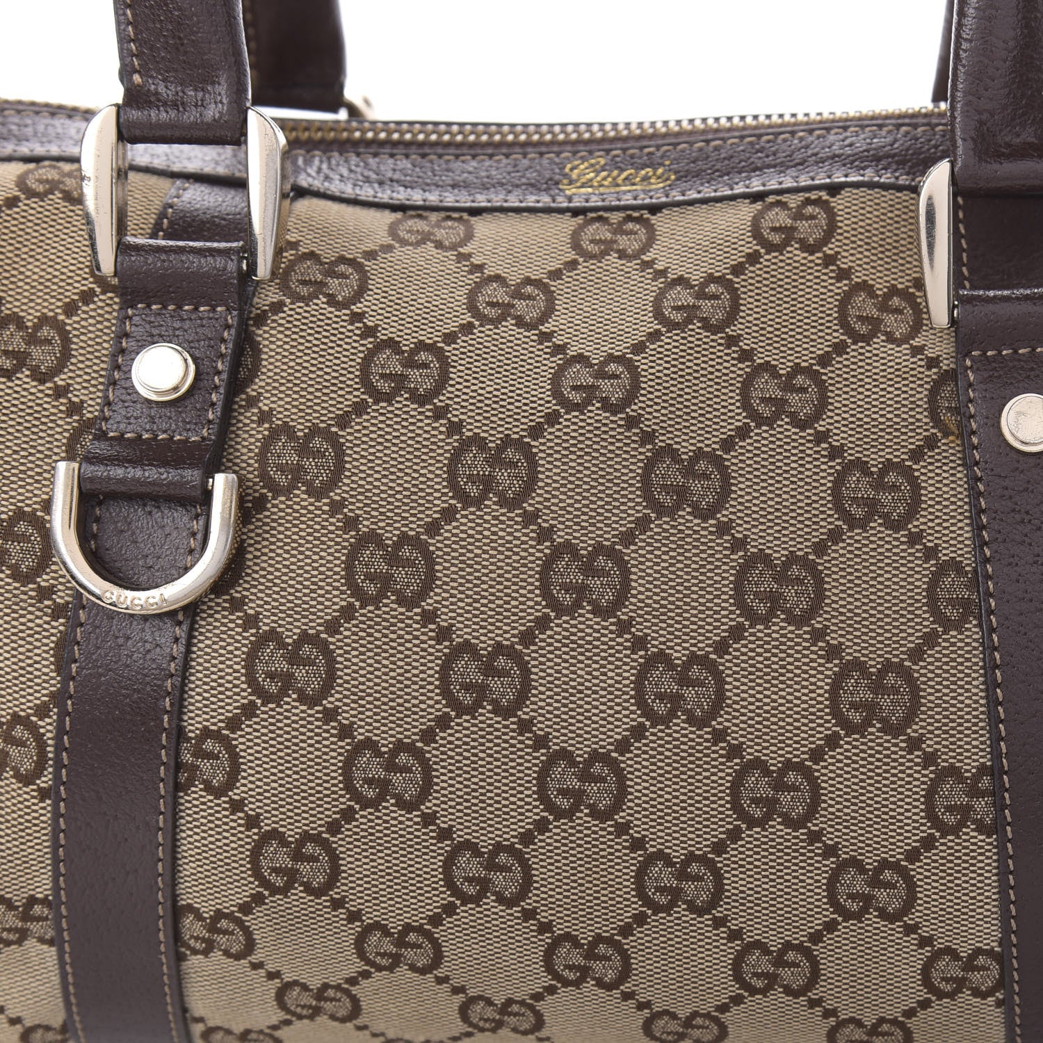 Gucci Monogram Small Abbey Boston Dark Brown 10 of 10