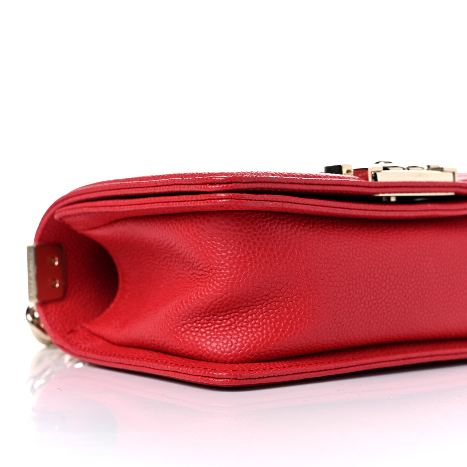 Chanel Caviar Quilted Small Boy Flap Red 8 of 11