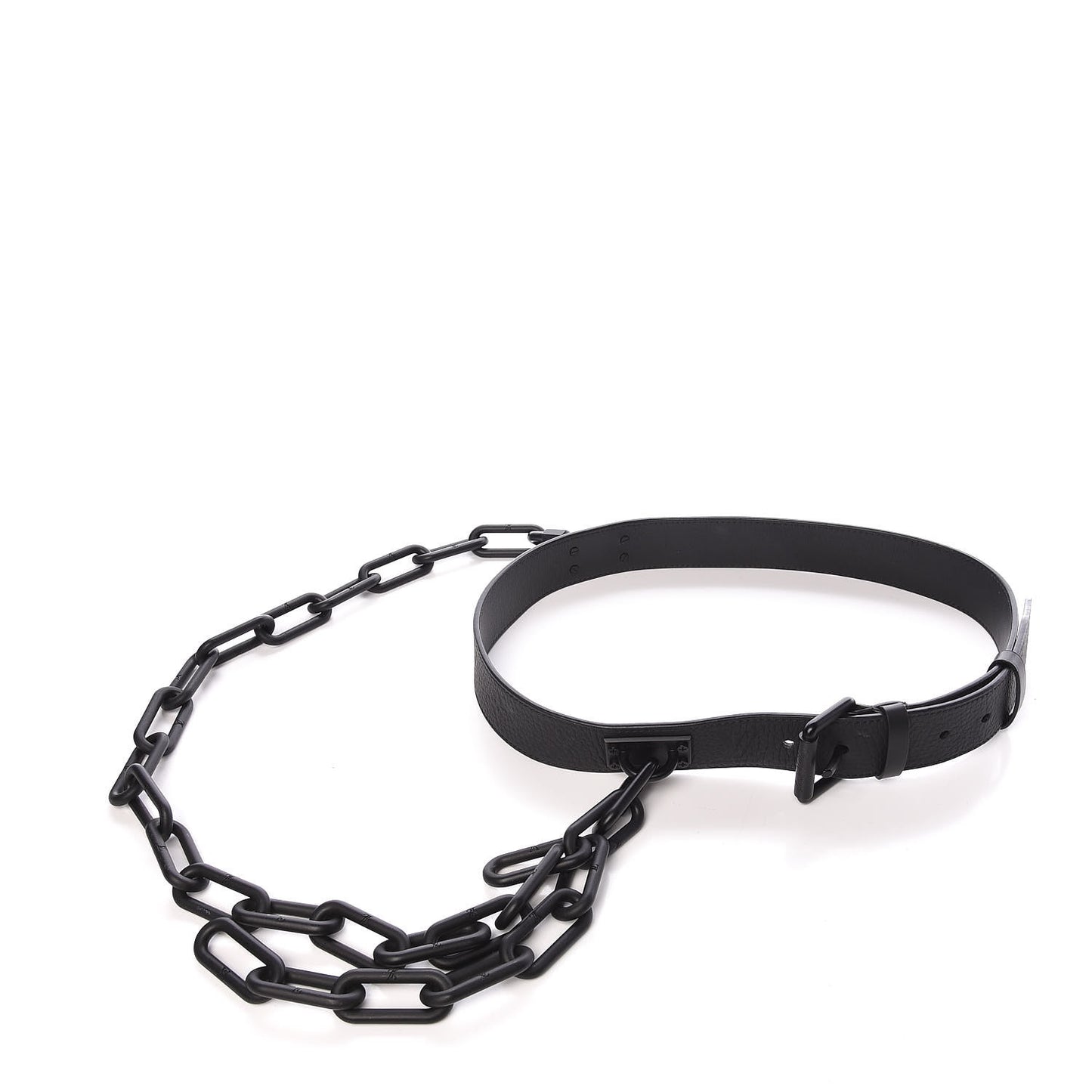 Taurillon Monogram Signature 35 MM Chain Belt 80 32 Black