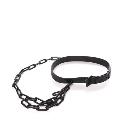 Louis Vuitton Taurillon Monogram Signature 35 MM Chain Belt 80 32 Black 7 of 14