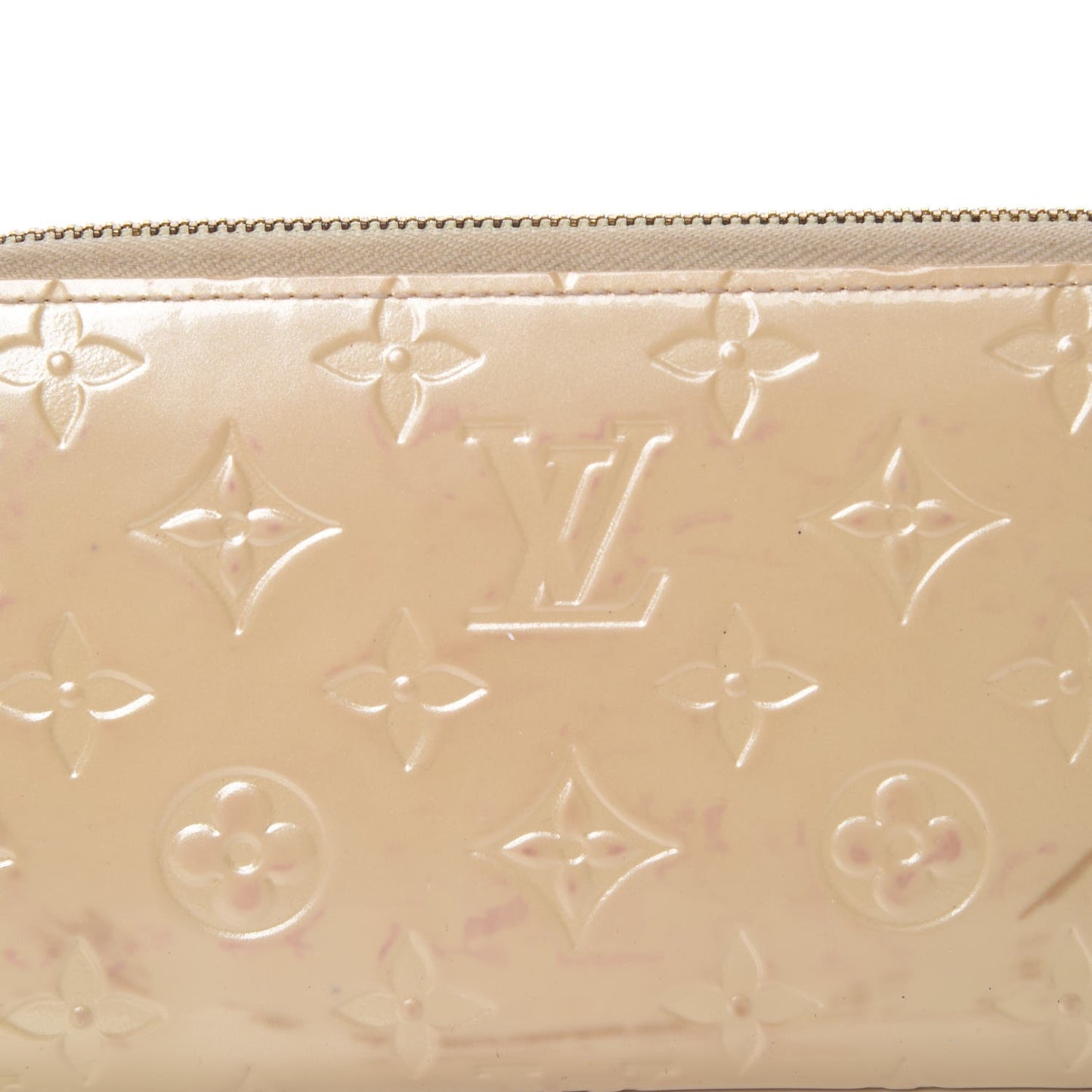 Vernis Zippy Wallet Blanc Corail