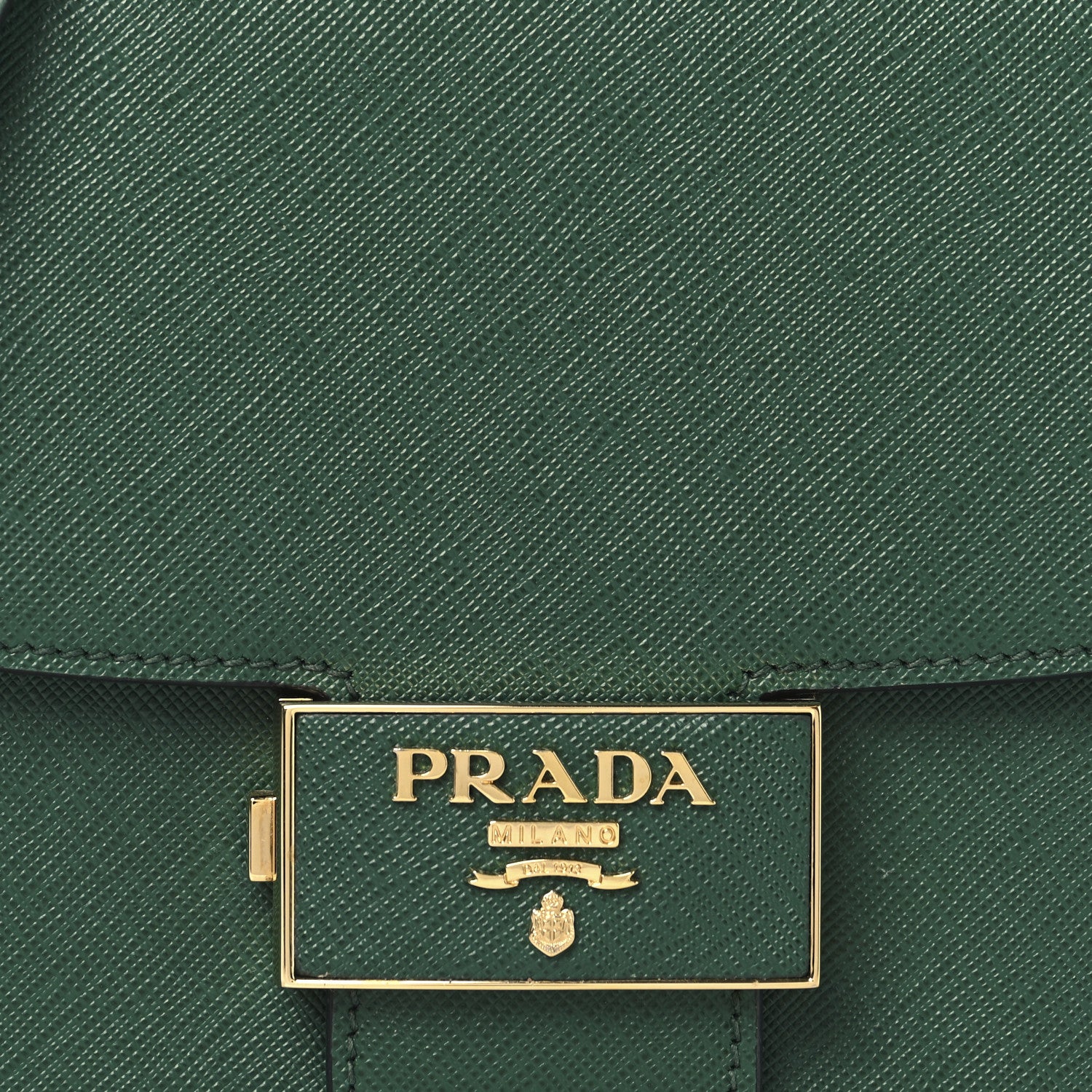 Prada Saffiano Lux Embleme Flap Shoulder Bag Mango 7 of 11