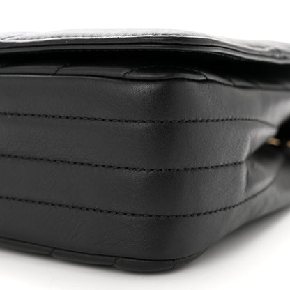 Chanel Calfskin Chevron Quilted Large Statement Flap Black 9 of 12